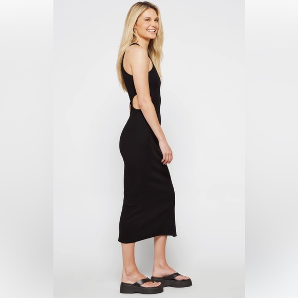 FRENCH CONNECTION NWT RASHA RIBBED CUT-OUT DRESS.. - Picture 6 of 11